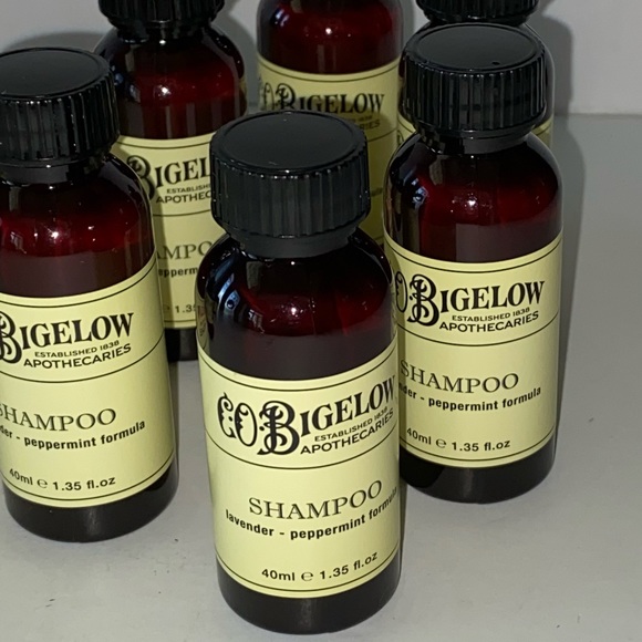 C O Bigelow Peppermint Lavender Travel Toiletries 1.35 oz bottles 18 total - Picture 6 of 7